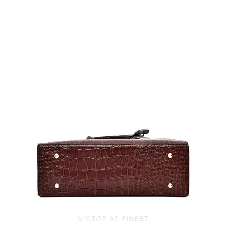 New York Croc-Print Carryall