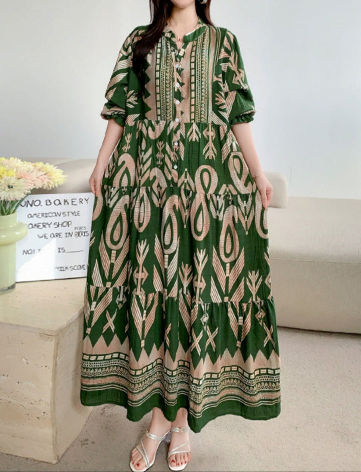 Serena - Stylish Monochrome Dress