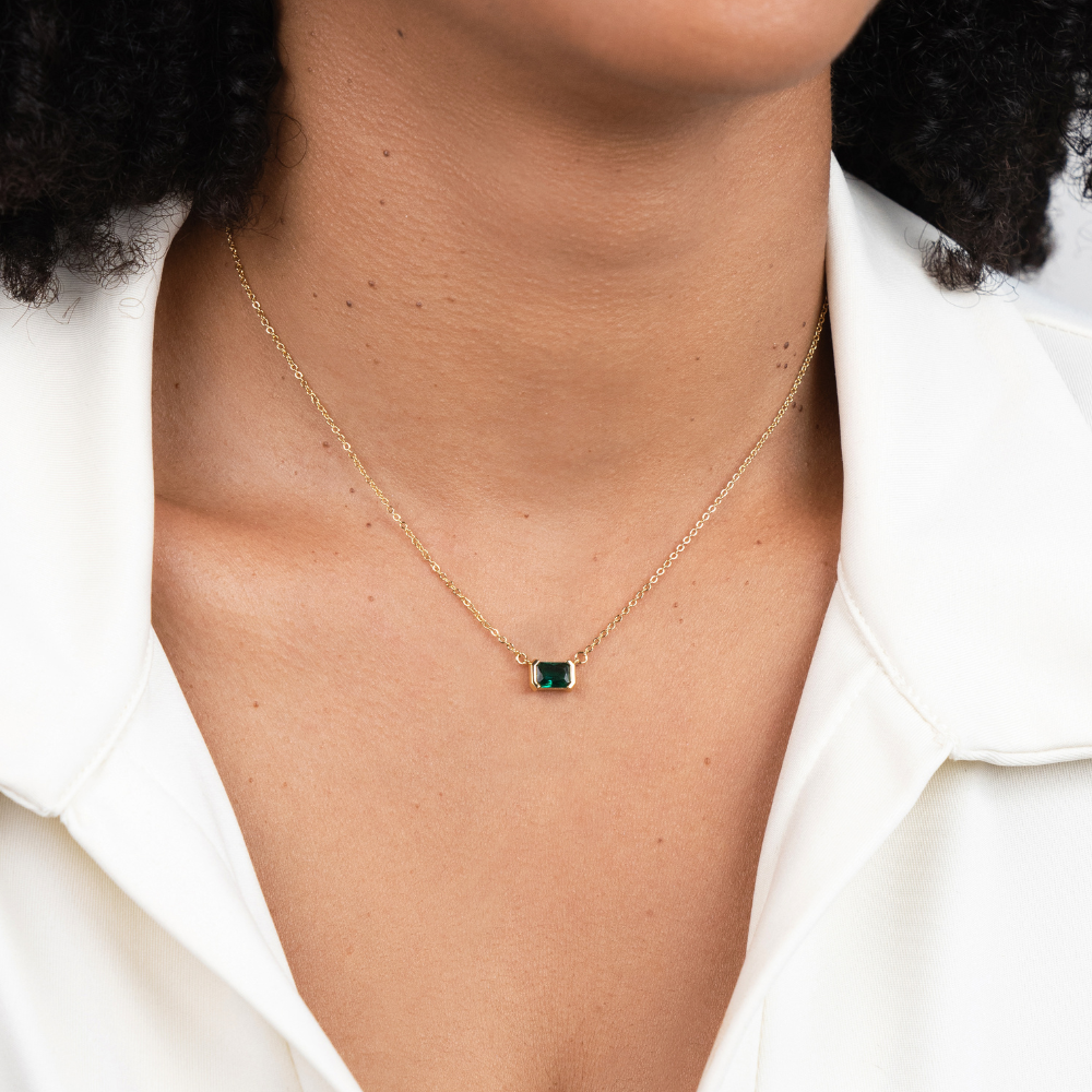 Green Emerald Necklace Moni