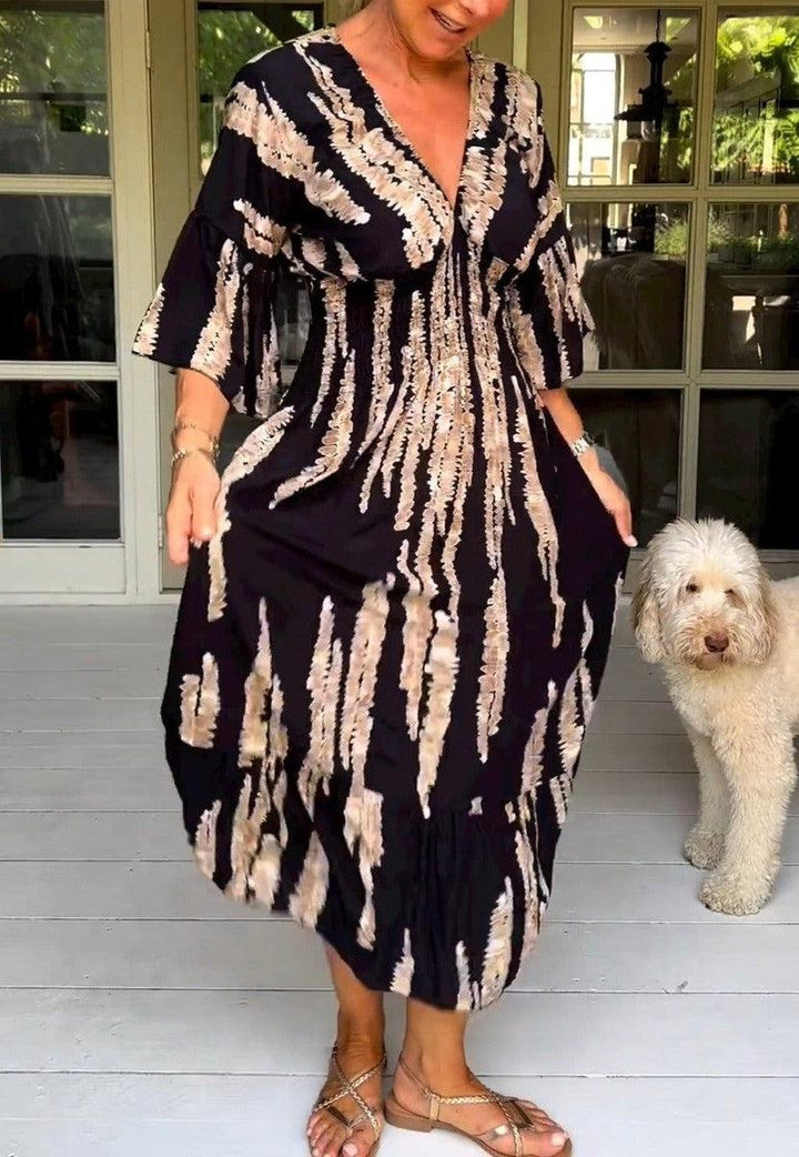 Clarice - Effortless Abstract Dress