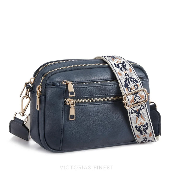 Pattern Strap Crossbody Bag