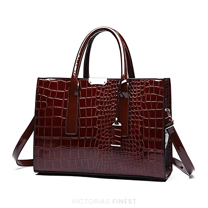 New York Croc-Print Carryall