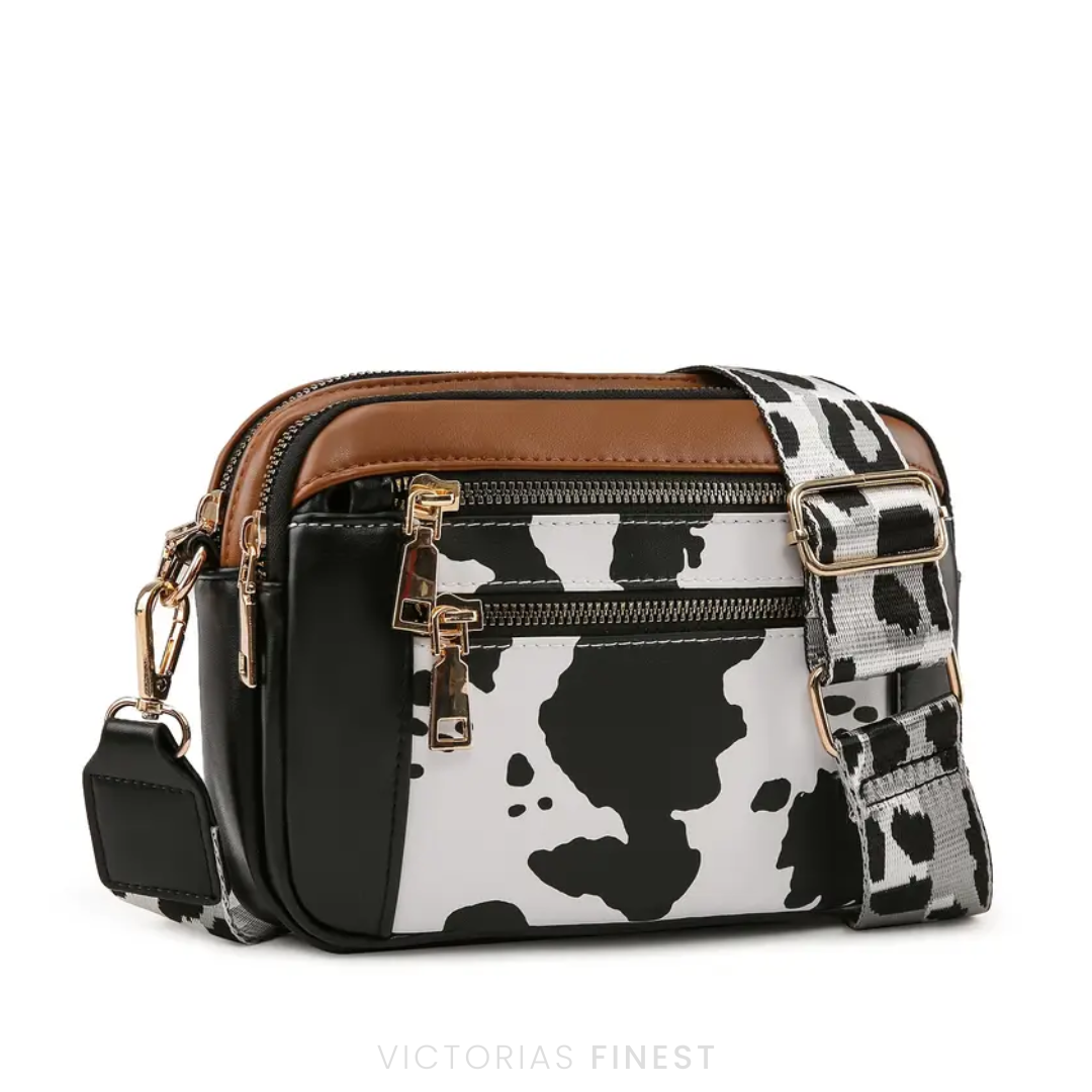 Pattern Strap Crossbody Bag