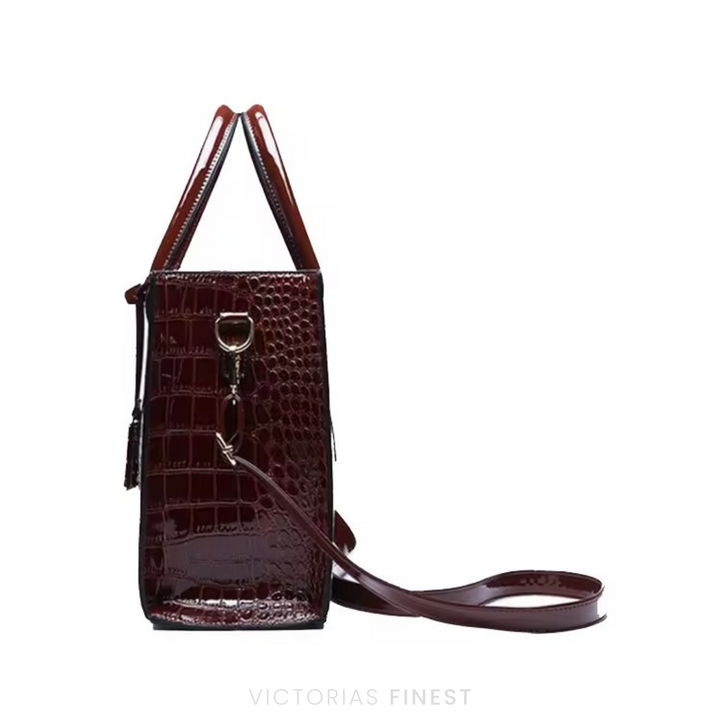 New York Croc-Print Carryall