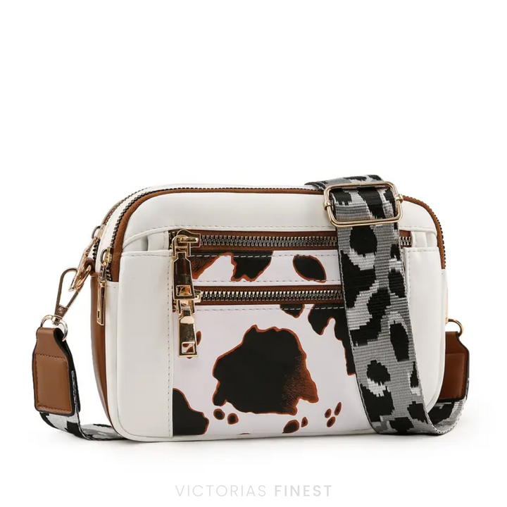 Pattern Strap Crossbody Bag
