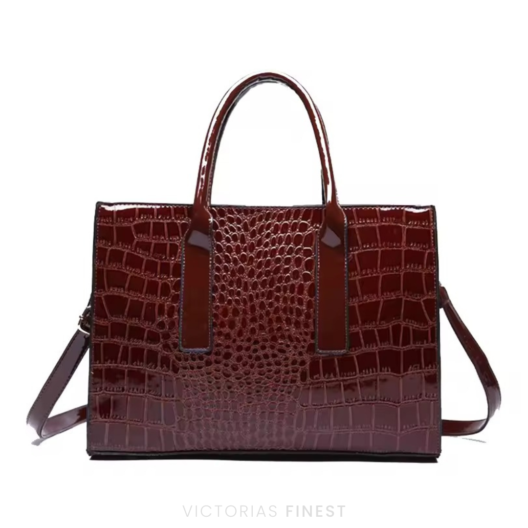 New York Croc-Print Carryall