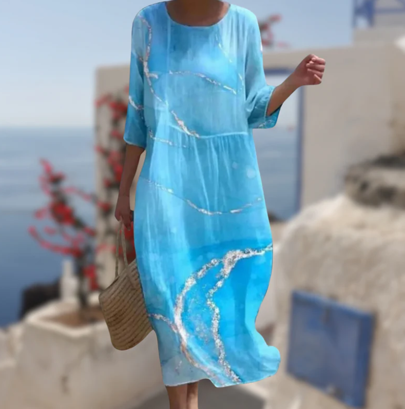 Miranda | Sunset Flower Dress