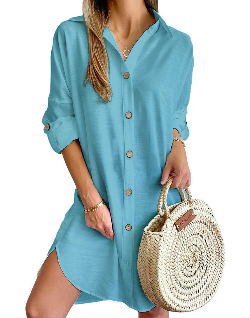 Catriona - Button-Up Shirt Dress
