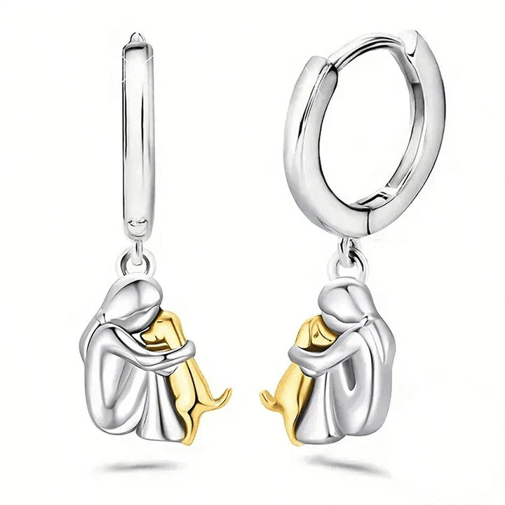 Elenza  | Dog Motif Support Earrings