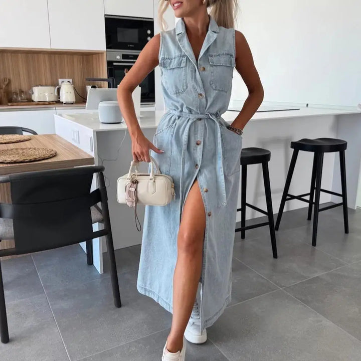 Carolyn - Stylish Denim Dress