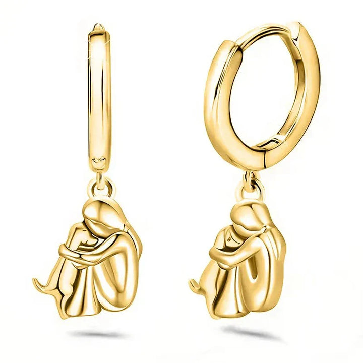 Elenza  | Dog Motif Support Earrings