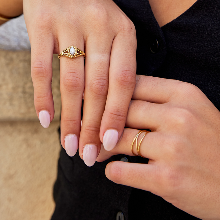 Aitana - Vintage Pearl Ring