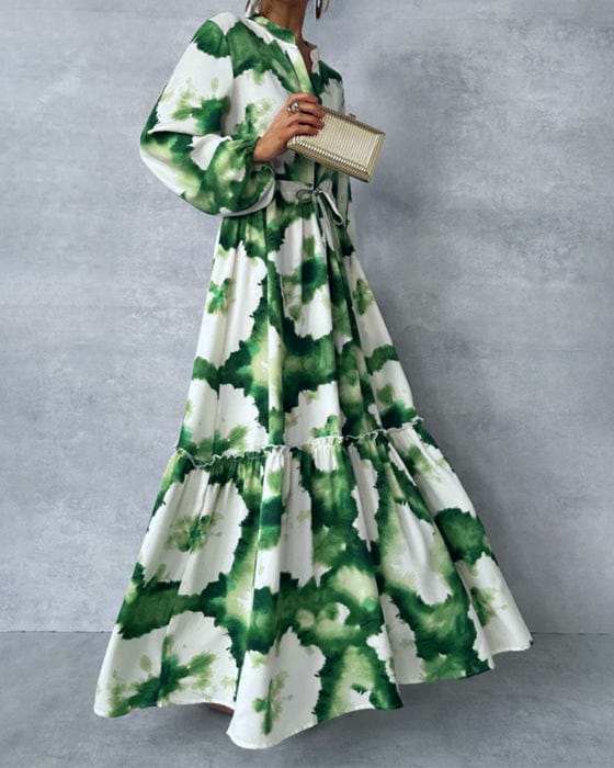 Cordelia - Abstract Maxi Dress