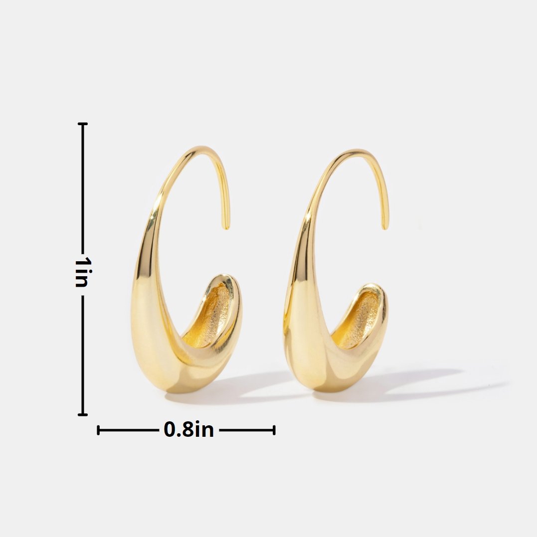 Paola - Hoop Earrings with Drops