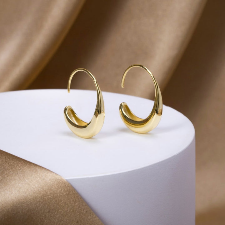 Paola - Hoop Earrings with Drops