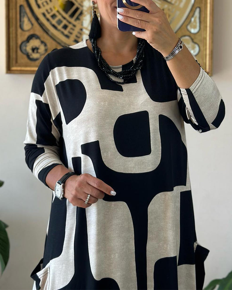 Mariah - Abstract Aura Dress