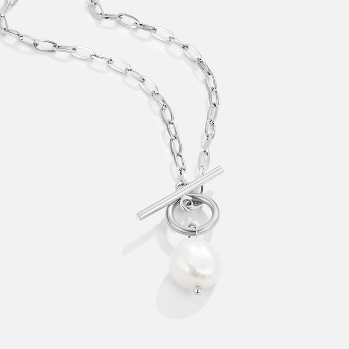 Silver chain with freshwater pearls Eva
