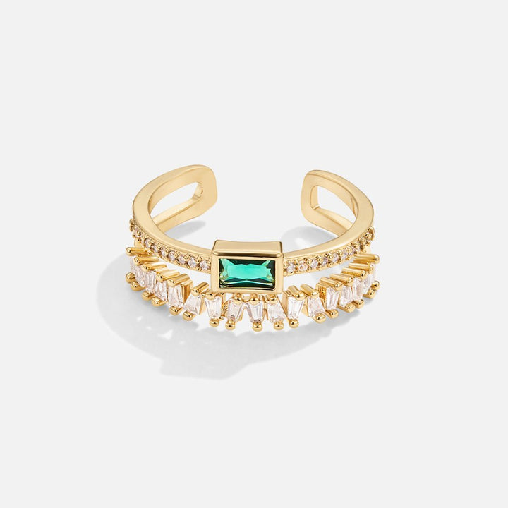 Eugenia - Layered Crystal Ring