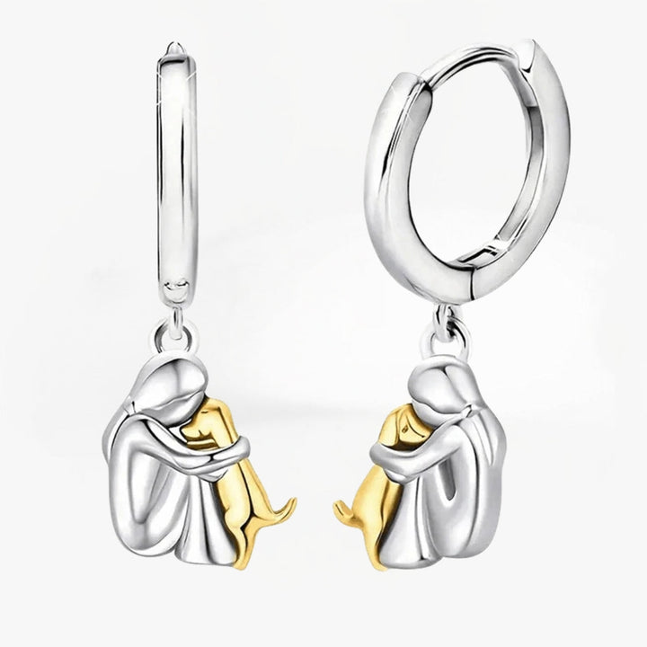 Elenza  | Dog Motif Support Earrings
