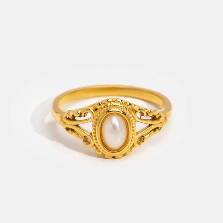 Basilia - Vintage Pearl Ring