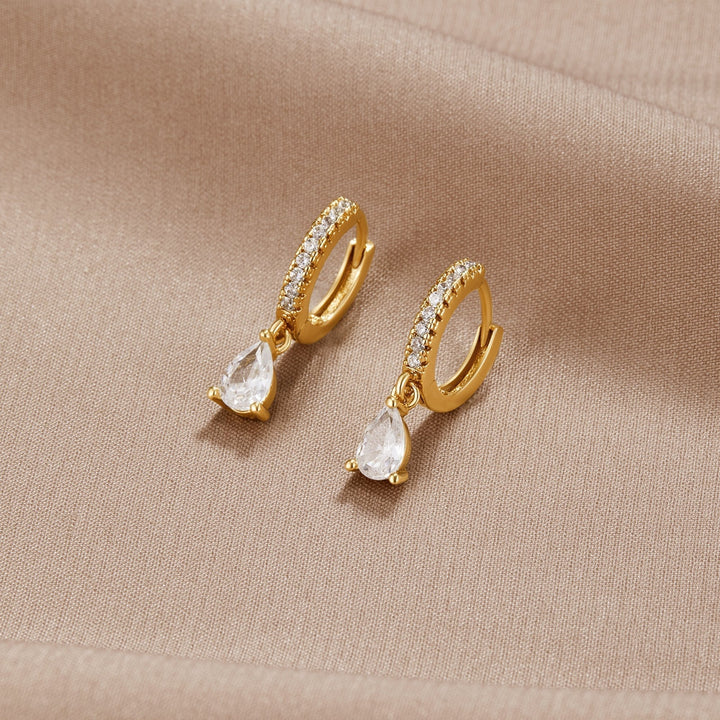 Premium Gold Crystal Earrings